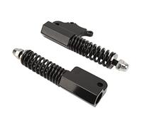 Keenso 2PCS Hydraulic Front Shock Absorber Aluminum Alloy Front Coil Shock Absorber 200mm M12 Rust Proof Spraying Process for Electric and Electric Scooter Suspension