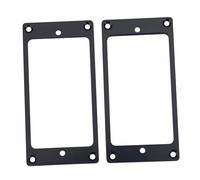 Keenso 2Pcs Metal Humbucker Pickup Frame Mounting Rings Replacement Parts for Electric Guitars Humbucker Pickup Covers (Black)