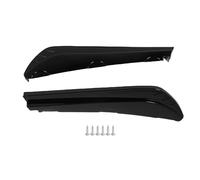 Keenso 2PCS Rear Bumper Lip, Rear Bumper Diffuser Spoilers Canard Protector ABS Material Rustproof Heatproof Non Fading for Vehicles (Bright Black)