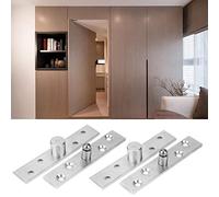 Keenso 2pcs Rotatable Door Hinge 360 Degree Stainless Steel with Thickened Texture for Smooth Movement on Revolving Doors (Central axis)