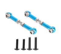 Keenso 2pcs Steering Linkage Rod, Metal Arm Steering Linkage Rod Link Fit RC Accessory For 1/14 144001 RC Car(Blue) rc adjustable links