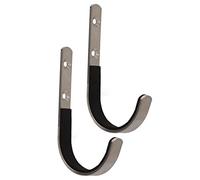 Keenso 2PCS Wall Mount Hangers, Storage Rack J Hook for Archery Bow with Soft Padding Hunting Equipment