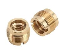 Keenso 3/8 Female to 5/8 Male Mic Screw Clear Thread for Mic Stand Screw Adapter, 47g Weight 5pcs for Microphone Clamp/Holder