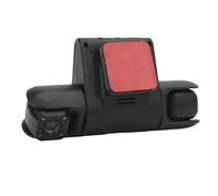 Keenso 3 Channel Dash Camera, 1080P Resolution 6 Layer Lens 99.6% Light Transmittance Collision Sensor WiFi App Control 24H Parking Monitoring, with 3 Cameras Recording