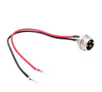 Keenso 3 Pin 2 Wire Charging Port Connector, 6 Pcs Electric Scooter Charging Port Connector For Electric Scooter Plug Socket Battery Charger