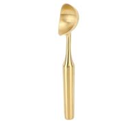 Keenso 304 Stainless Steel Ice Cream Scoop Comfortable Biscuit Shovel for Kitchen Gadget Lovers (Gold)