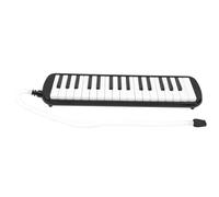 Keenso 32 Key Melodica 32-Key Melodica with 32 Keys Beginner Wind Instrument with Cornet Mouthpiece for Music Education Practice (Black)
