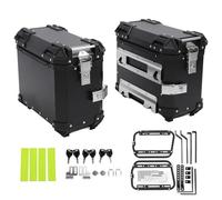 Keenso 35L Hard Saddlebags for Motorcycles (Black)