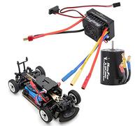 Keenso 3650 3900KV Car Brushless Sensorless Motor, 60A Waterproof ESC Kit for 1/10 RC Truck