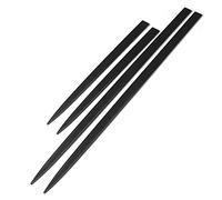 Keenso 4 PCS Car Door Protector, Body Side Trim Waterproof Bright Black Universal Door Protector Auto Modification Baffles/Guard Strips/Friction Strips Baffle/Protection Strip/Friction Strip