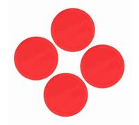 Keenso 4 Pcs Hockey Pucks, Plastic Air Ice Hockey Pucks Piece Replaceable for Tables Game Equipment Dischetti Air (Large (82mm))