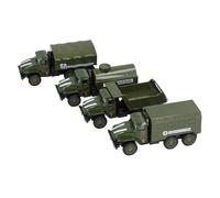 Keenso 4-Piece Diecast Battle Car Set, Highly Detailed Alloy Military Vehicles, Smooth Pull-Back Action, Dual-Purpose Display & Play, Military Detailing, Mini Battle Car Toy with