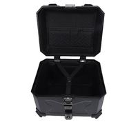 Keenso 45L Motorcycle Top Case, ABS Plastic Motorcycle Trunk Luggage Box with Backrest Pad and Lock, Universal Fit for Scooters Helmets Storage