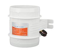 Keenso 4in Bilge Blower Fan, Easy Installation, Compact & Portable, High Air Flow, with Five Vane Design, Efficient Operation, DC12V 235CFM In Line Electric Marine Air Blower for RVs