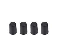 Keenso 4Pcs Black Rubber Tip for Cello Endpin NOn Slip Cap Instrument Protector Rubber Tip Cello