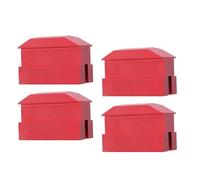Keenso 4PCS Jack Lift Pad, Angle Design Red Anodized Aluminum Billet for Safe Lifting, Compatible with 6th Gen Camaro 2016 to 2018 Except Convertibles