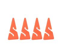 Keenso 4Pcs Scuba Dive Line Archery Marker, Portable ABS Triangle Shape Guide Rope Indicator for Cave Diving Enthusiast (Orange)