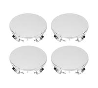 Keenso 4pcs Wheel Center Caps, 57mm ABS Hub Cover Replacement for Y X, with Scratch Proof Design for Enhanced Protection (Electroplated)