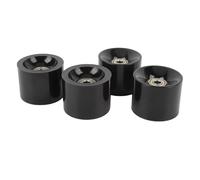 Keenso 4PCS Wheel Set, 60mmx45mm PU Longboard Roller Wheel with Bearings, Suitable for Various Roads, Streets Cruising