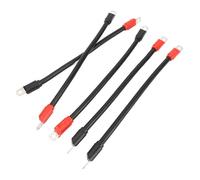 Keenso 5 Pcs Cart Battery Cables 4 Gauge Tinned Copper Wire Kit with Hex Terminals for DC AC 36V 48V Carts