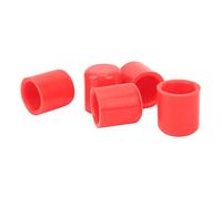 Keenso 5 Pcs Intake Vacuum Hose Cap, 25mm Inner Diameter Silicone Plug Cover with High Temperature, Universal Fit for Car BOV Ventilation Oil Collector Radiator Pipes (Red)