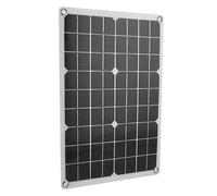 Keenso 50W Solar Panel, Monocrystalline Solar Power with Dual USB 5V 2A and 18V 2.21A Output, IP65 for Car RV Yacht Outdoor Charging
