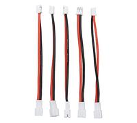 Keenso 5Pcs 10 Pairs JST Extension Adapter Cable Leads 20awg 100mm for RC Charger and Battery Adapter, Durable PH2.0 2P Male