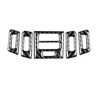 Keenso 5pcs Carbon Fiber Car Air Vent Outlet Panel Cover Air Vent Outlet Panel Sticker Interior Trim for 3 Series E90/92/93 2005-2012(Hard) decorations e90 carbone