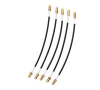 Keenso 5Pcs Nylon Tailgut Tail Gut Tailcord with Brass Screw Connector, for Stable Connection of Tailpiece to 3/4 4/ Violin Violin Tailgut