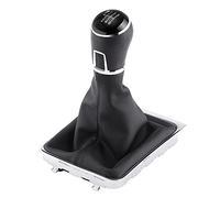 Keenso 6 Speed Manual Gear Shift Knob Boot, Car Gear Shifter Knob Gaiter Stick Head Lever for Volks-wagen Pas-sat B6 2011-2015 Automotive Interior and Exterior