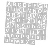 Keenso 62pcs 5 Inches Letters Template Reusable Washing Art for Decorative Template Painting on Wood Fabric Wall Door pet (62pcs & 5 Inch)