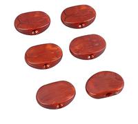 Keenso 6PCS Guitar Tuning Button, Handle Plastic Tuner Peg Knobs Machine Head for Acoustic Electric Guitars (Coffee)