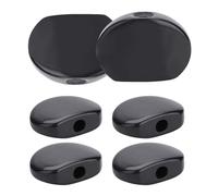 Keenso 6PCS Guitar Tuning Peg Buttons, Black Resin Replacement Knobs with Polished Surface for Acoustic Electric Classical Guitars