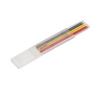 Keenso 6PCs Reliable Carpenter Pencil Refill HB Marking -Singing Tool Kit for Wood Processing (Black+Red+Yellow)