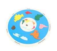 Keenso 7 Continents WOODEN PUZZLE COGNITIVE DEVELOPMENT, SAFE WOODEN MATERIAL, PRECISE PUZZLE DESIGN for Family Geography Night with BEAUTIFUL AND PRACTICAL Home learning.