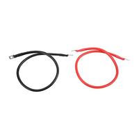 Keenso 8AWG Battery Inverter Cable Set Power Inverter Wire 2pcs Pure Copper Tin Plated Terminals 19.7in Flexible PVC -40 to 257°F for Car Boat Solar ATV