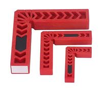 Keenso 90 -Grade Positioning Squares Durable Plastic Terminals for Wood Processing 12 STCS Set for Carpenter Tools