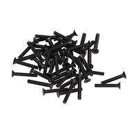 Keenso A2-70 Material Caunterunk Screw of 50, Exquisite Craft M4 Flat Cross Screw for Flexible Use, Easy to Wear (M4*25)