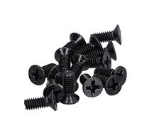 Keenso A2-70 Material Caunterunk Screw of 50, Exquisite Craft M4 Flat Cross Screw for Flexible Use, Easy to Wear (M4*10)