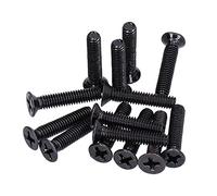 Keenso A2-70 Material Caunterunk Screw of 50, Exquisite Craft M4 Flat Cross Screw for Flexible Use, Easy to Wear (M4*20)