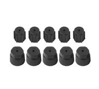 Keenso AC Charging Port Cap 10 Pcs ABS Air Conditioning Service Cap for High and Low Side Ports 13mm and 16mm Inner Diameter Car AC System Protection