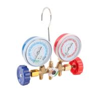 Keenso AC Diagnostic Manifold Gauge Set Brass Glass Plastic Air