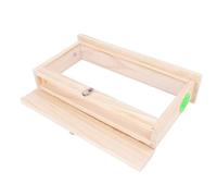 Keenso Acrylic Beekeeping Box, Ventilated Wooden Beehive Observation Box, Ideal for Educational Demonstrations