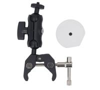 Keenso Adjustable Clamp Mount, Aluminum Alloy RV Ladder Mount for Mini Satellite Dish with Dual Ball Head for RVs Motorcycles Car Racks Yachts