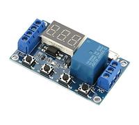 Keenso Adjustable Delay Relay Module, 0.1s to 999min | Supports wide voltage 6-30V, reverse polarity protection, sleeping mode, USB compatible