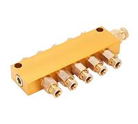 Keenso Adjustable Oil Separator Valve for Lubrication (One in, Five Out)