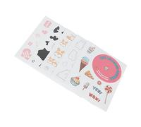 Keenso Adorable Camera Stickers Innovative DIY Fuji Mini 11 Camera Decorative Stickers for Photo Album Neighbors 5pcs 3.1x3.9in Colorful PVC (Dessert Animal Series)