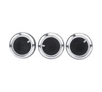 Keenso Air Condition Knob 3PCS Aluminum Alloy and ABS AC Controller Knob