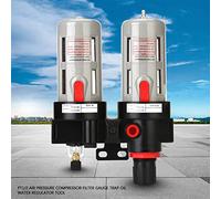 Keenso Air Pressure Compress Piller Measuring Device Trap Oil Water Regulator Tools Kit, High-efficiency of Small Pressure Loss, for Air Compressor, Tools, Devices, Durable Protection