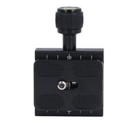 Keenso Aluminum Alloy Camera Arrow Storage Case Plate Clamp with 3 Bubble Levels 3/8 to 1/4 Inch Thread Quick and Secure Clamp for Horizontal and Vertical